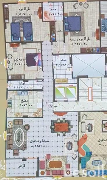 شقة للبيع بمساحة 240 متر و 3 غرف في مصر الجديدة القاهرة - صورة 2