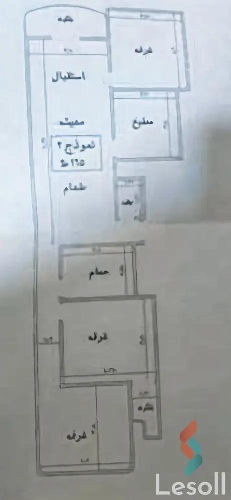 Apartment for sale with an area 165 meters and 3 rooms in Shbeen El Koom Menofia