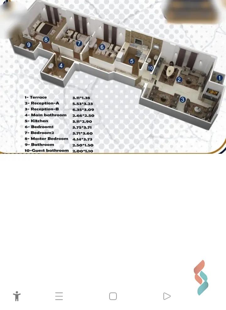 شقة للبيع بمساحة 185 متر و 3 غرف في التجمع الخامس القاهرة - صورة 4