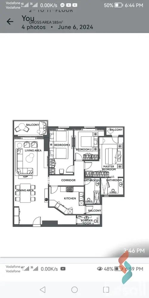 Hotel Apartment for sale with an data.area 185 meters and 3 data.rooms in Heliopolis Cairo