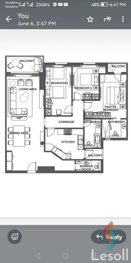 Hotel Apartment for sale with an data.area 185 meters and 3 data.rooms in Heliopolis Cairo
