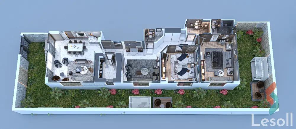 شقة للبيع بمساحة 137 متر و 3 غرف في القاهرة الجديدة القاهرة - صورة 3