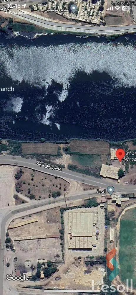 Land building for sale with an area of 555 meters in Talkha Dakahlia