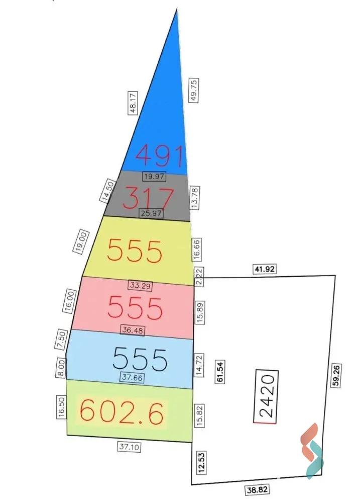 Land building for sale with an area of 555 meters in Talkha Dakahlia