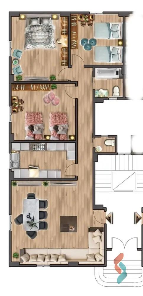 Apartment for sale with an data.area 188 meters and 3 data.rooms in Obour Qaliubiya - Image 4