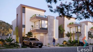 Twin house for sale with an area 270 meters and 6 rooms in Cheikh Zayed Giza