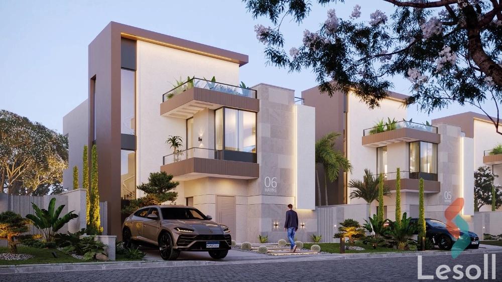 Twin house for sale with an area 270 meters and 6 rooms in Cheikh Zayed Giza