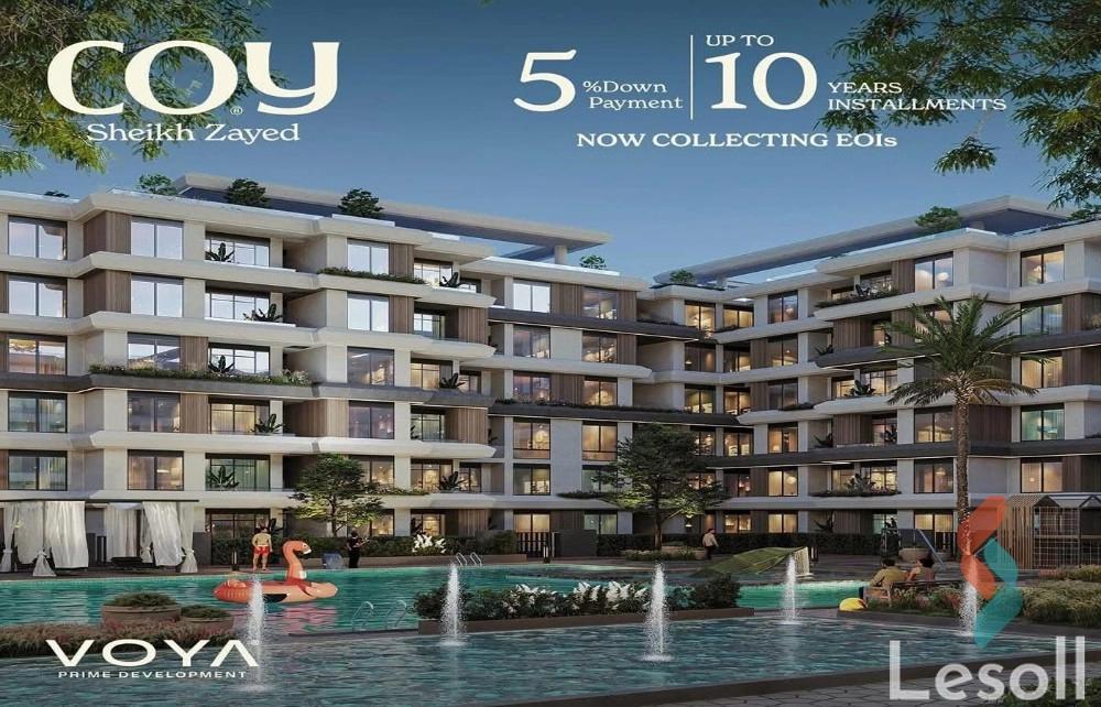 Apartment for sale with an area 74 meters and 1 room in Cheikh Zayed Giza