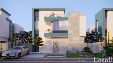 Twin house for sale with an area 270 meters and 6 rooms in Cheikh Zayed Giza