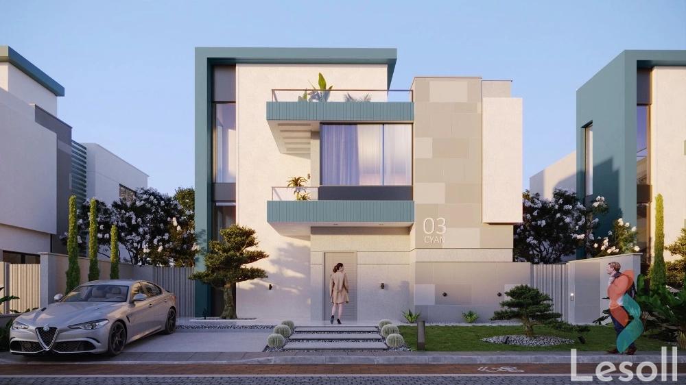 Twin house for sale with an area 270 meters and 6 rooms in Cheikh Zayed Giza