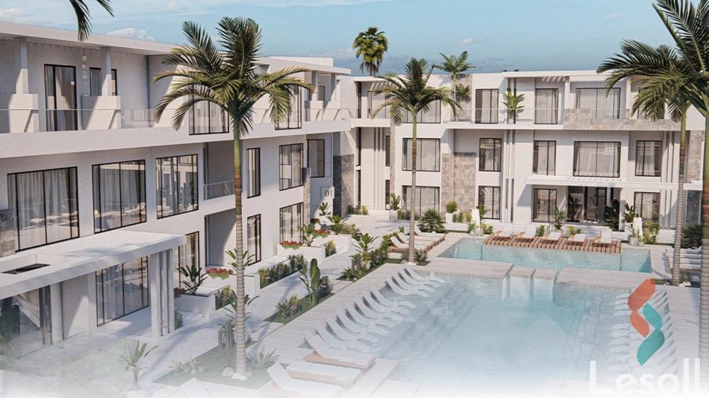 شقة بحديقة للبيع بمساحة 71 متر و غرفة واحدة في الغردقة البحر الأحمر