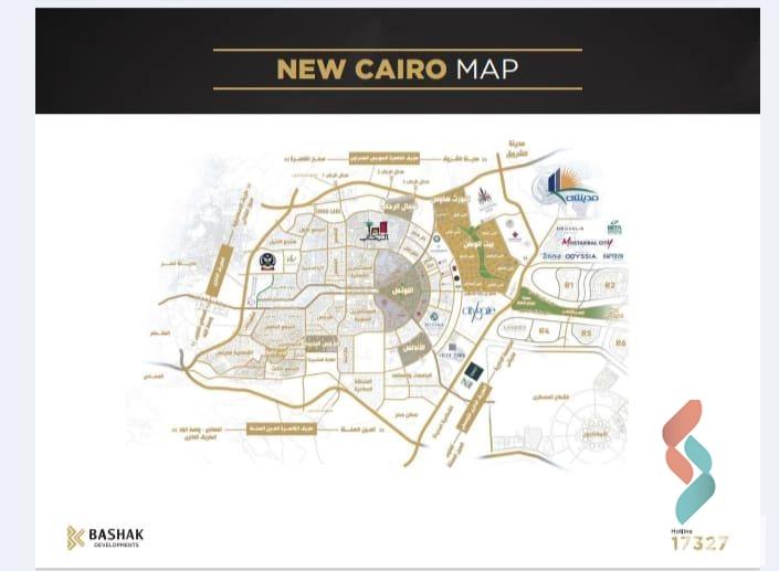 شقة للبيع بمساحة 140 متر و 3 غرف في التجمع الخامس - القاهرة الجديدة القاهرة - صورة 2