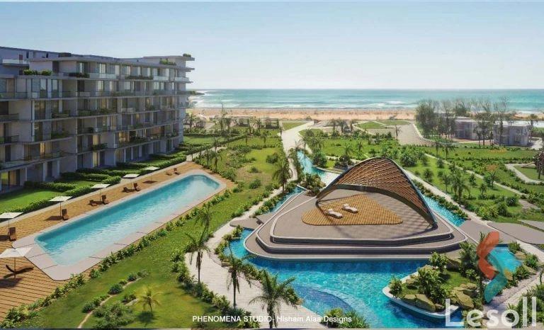 شالية للبيع بمساحة 123 متر و غرفتان في الساحل الشمالي الاسكندرية