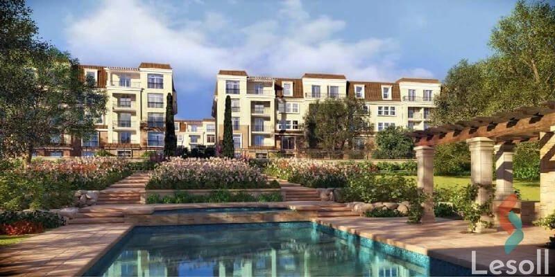 Apartment for monthly rent with an area 123 meters and 2 room in New Cairo Cairo