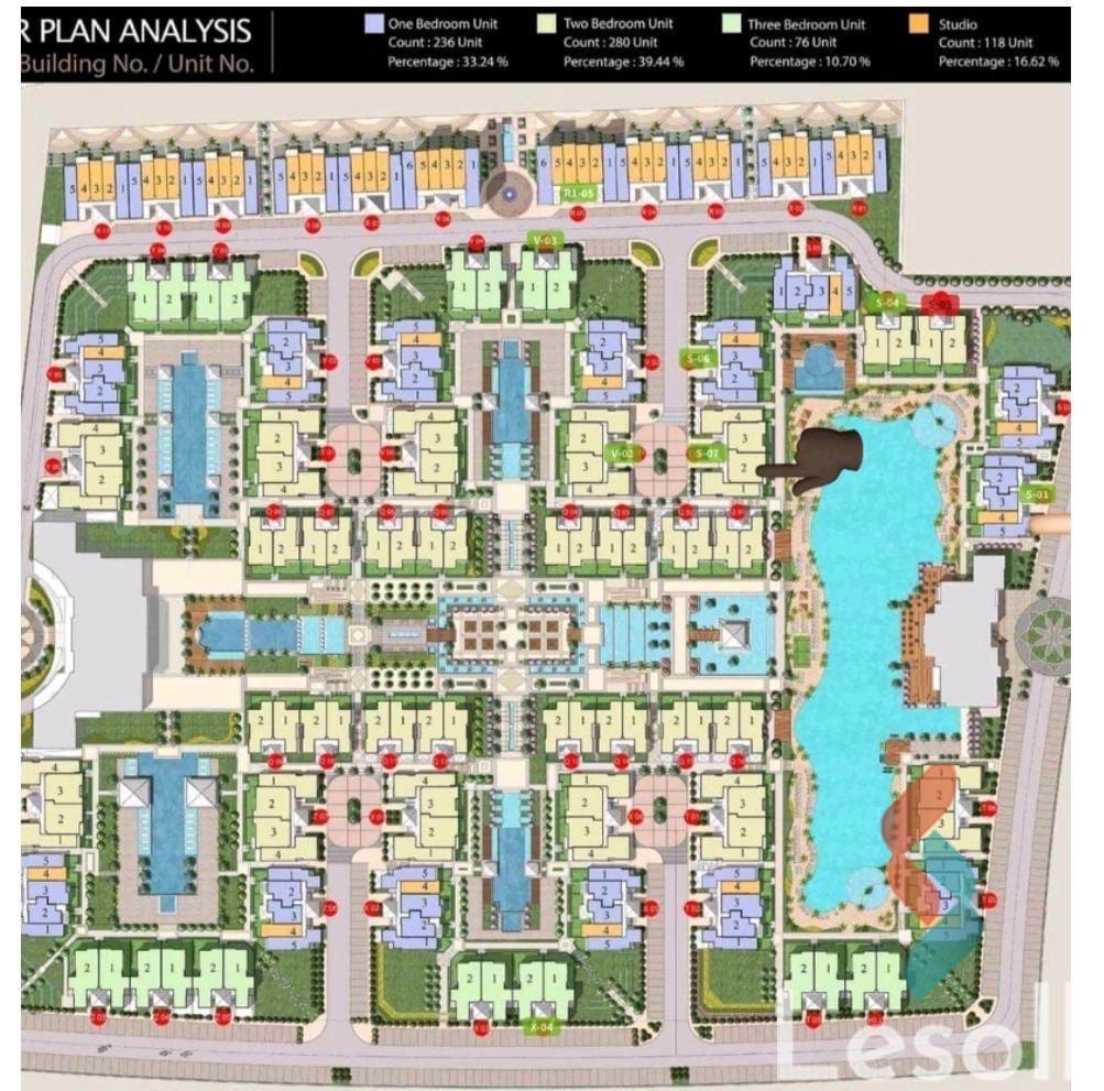 شقة للبيع بمساحة 118 متر و غرفتان في الغردقة البحر الأحمر