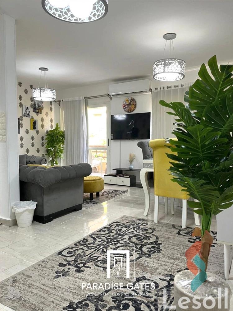 Apartment for monthly rent with an area 100 meters and 2 room in Madinty Cairo