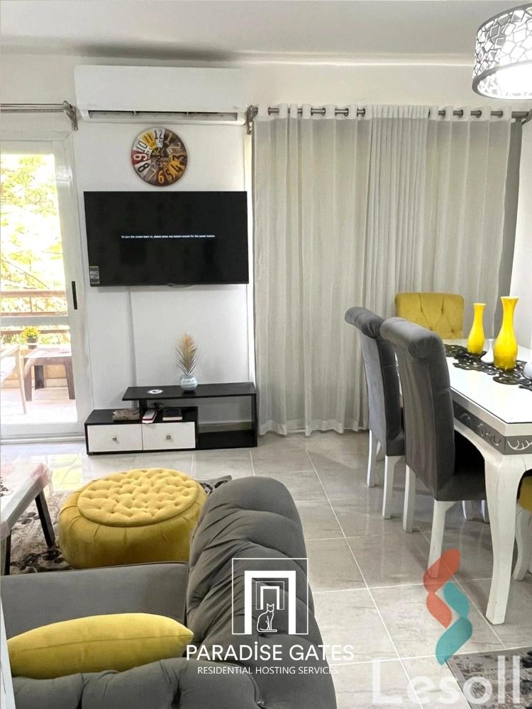 Apartment for monthly rent with an area 100 meters and 2 room in Madinty Cairo