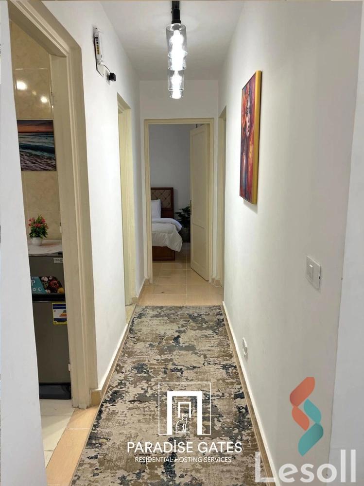 Apartment for monthly rent with an area 100 meters and 2 room in Madinty Cairo