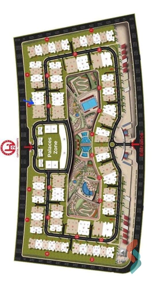 شقة للبيع بمساحة 160 متر و 3 غرف في العاصمة الإدارية القاهرة