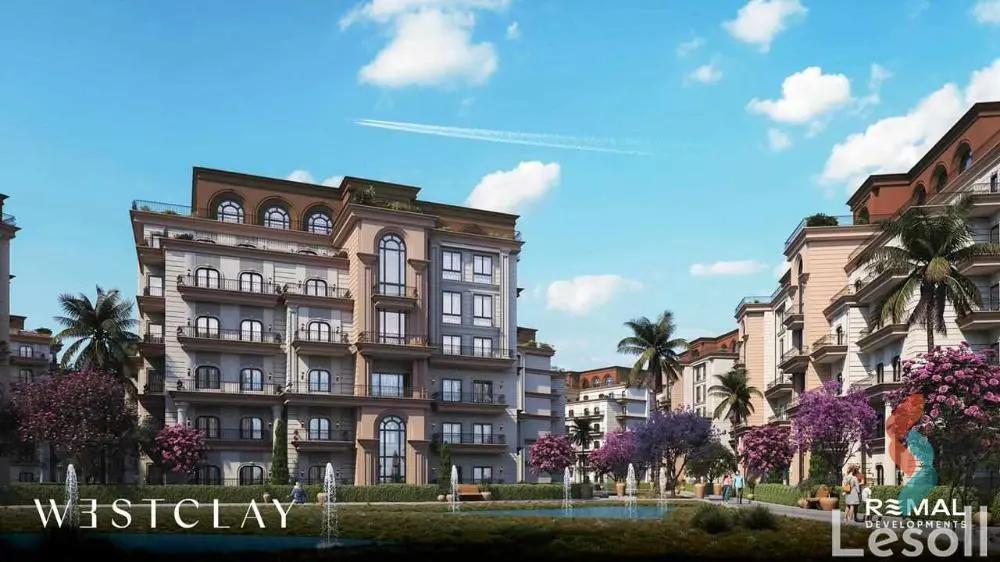 Apartment with garden for sale with an area 110 meters and 2 room in October 6 Giza