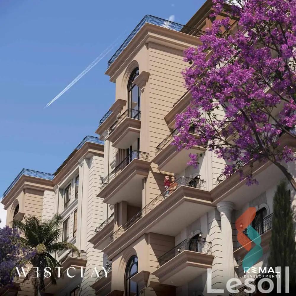 Apartment with garden for sale with an area 110 meters and 2 room in October 6 Giza