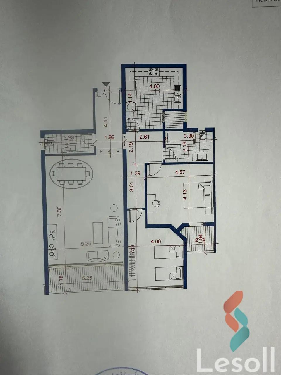شقة للبيع بمساحة 168 متر و غرفتان في القاهرة الجديدة القاهرة - صورة 2