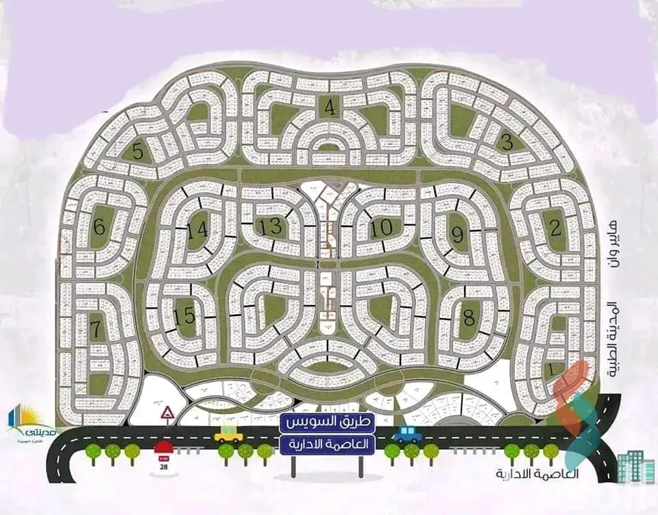 Apartment for sale with an area 166 meters and 3 rooms in Badr City Cairo