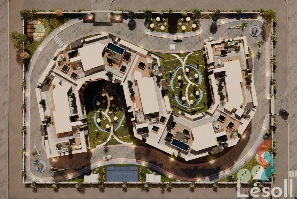 شقة بحديقة للبيع بمساحة 150 متر و 3 غرف في الشيخ زايد الجيزة