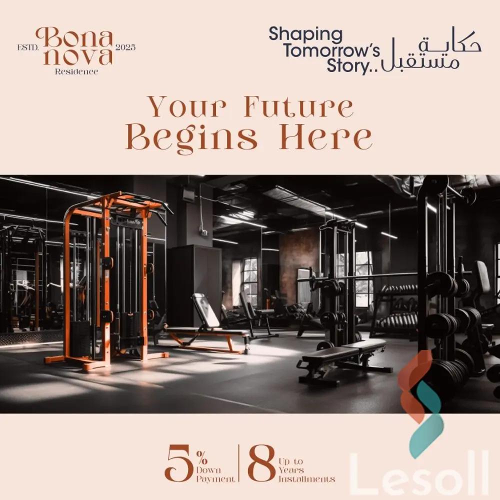 شقة للبيع بمساحة 108 متر و غرفتان في الشيخ زايد الجيزة