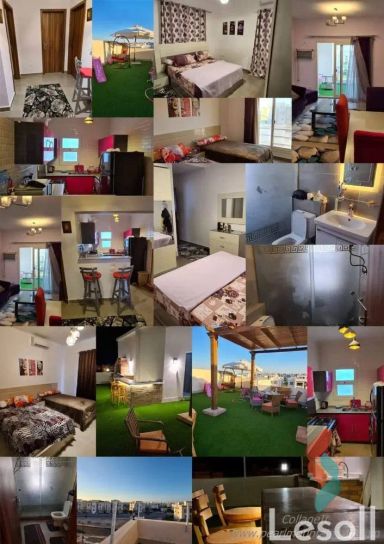 Penthouse for daily rent with an area 280 meters and 2 room in North Coast Alexandria