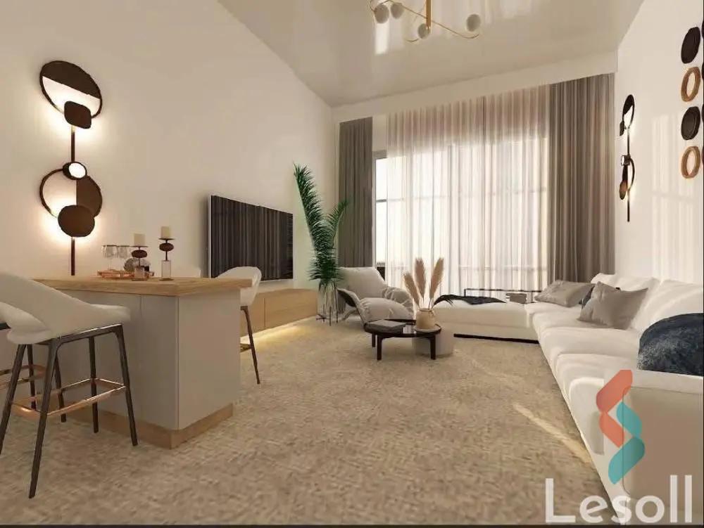 شقة بحديقة للبيع بمساحة 189 متر و 3 غرف في العاصمة الإدارية القاهرة