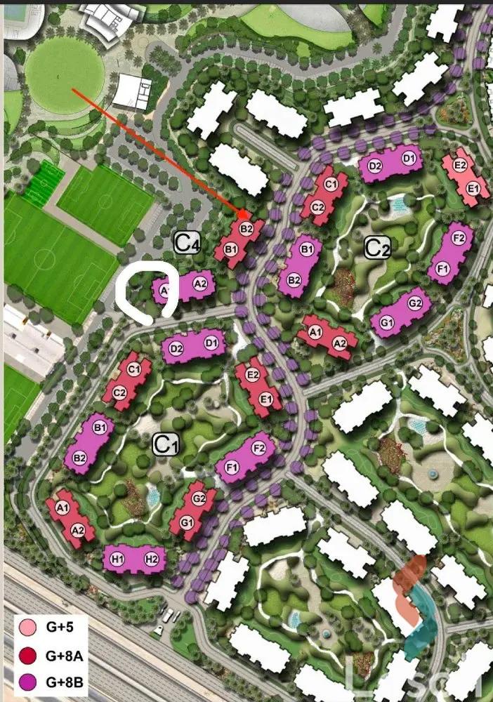 شقة فندقية للبيع بمساحة 166 متر و 3 غرف في التجمع السادس - القاهرة الجديدة القاهرة