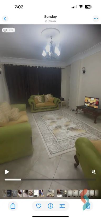 شقة للايجار الشهري بمساحة 120 متر و غرفتان في المهندسين الجيزة