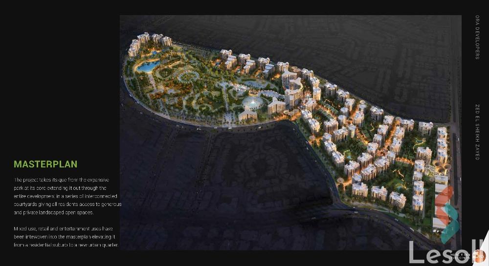 شقة للبيع بمساحة 118 متر و غرفتان في الشيخ زايد الجيزة