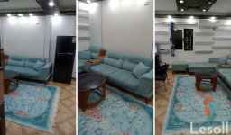 شقة مفروشة ومكيفة للايجار دور ارضى حى خامس عقد تانى