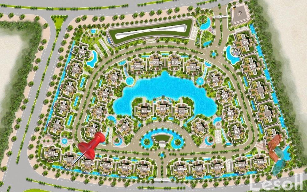 شقة للبيع بمساحة 130 متر و غرفتان في العاصمة الإدارية القاهرة