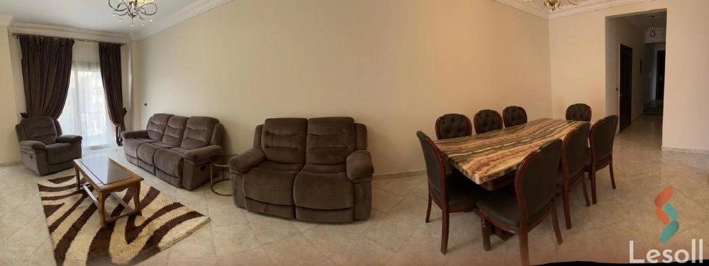 Apartment for monthly rent with an area 200 meters and 3 rooms in 1st Settlement Cairo