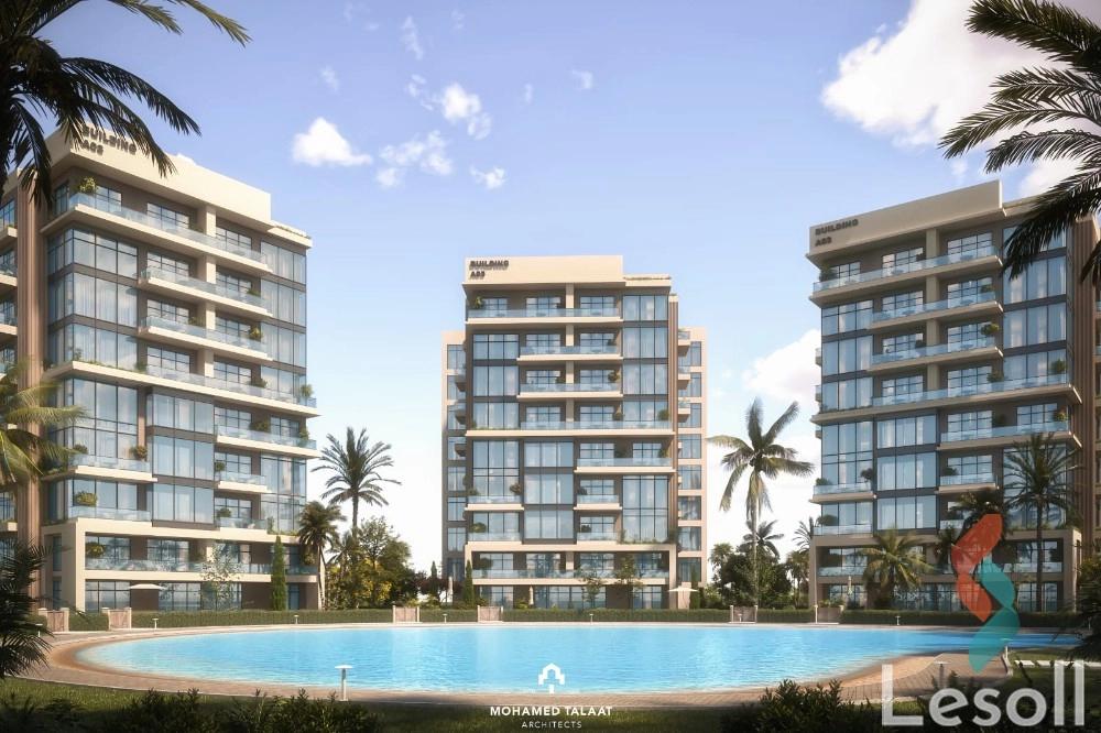 شقة للبيع بمساحة 105 متر و غرفتان في العاصمة الإدارية القاهرة