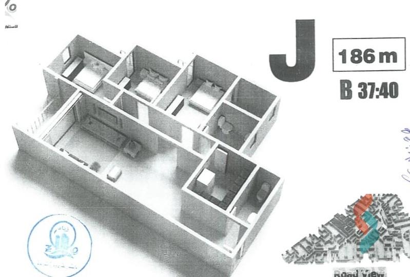 شقة للبيع بمساحة 186 متر و 3 غرف في مدينة نصر القاهرة