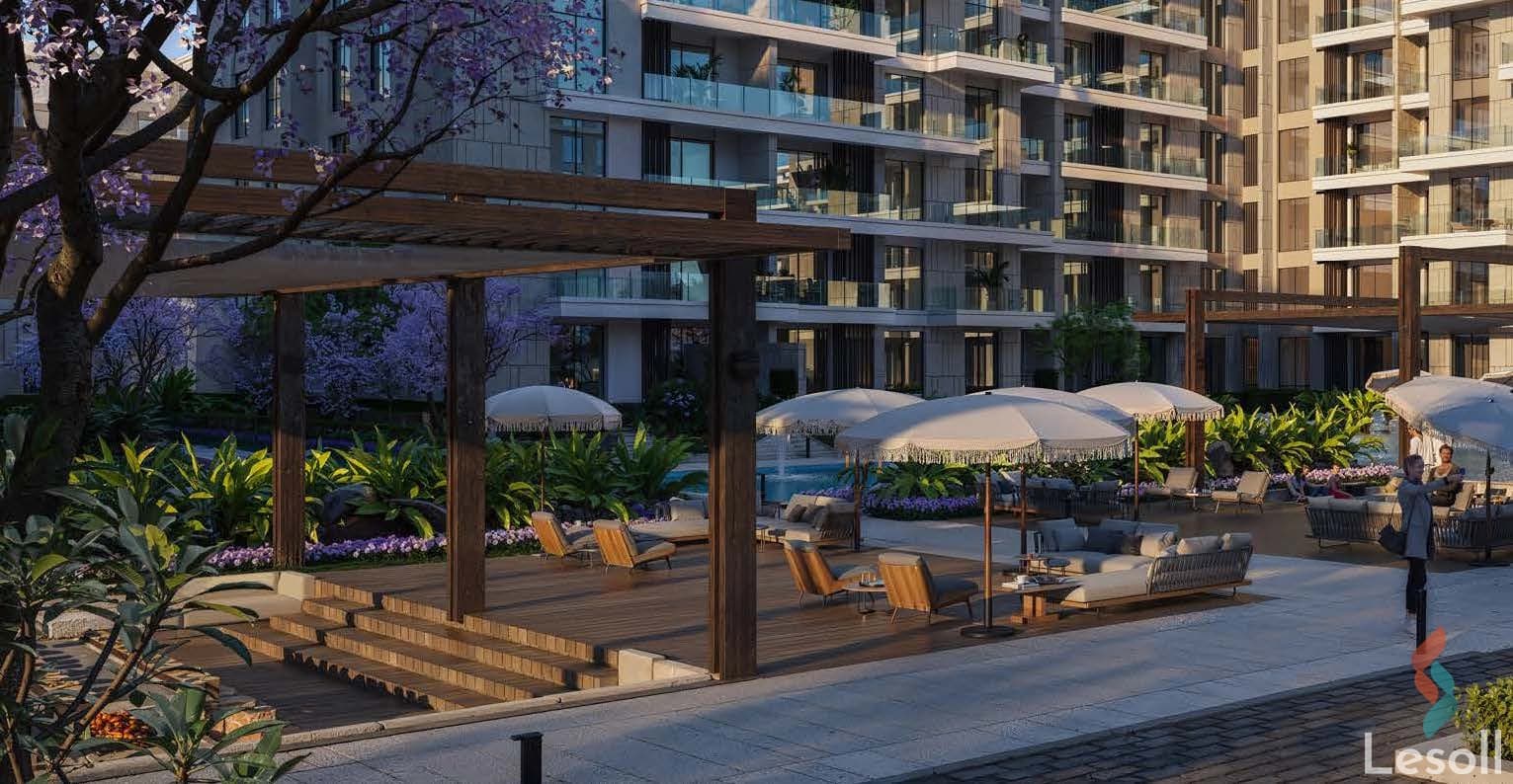 Apartment 3BR 212 sqm for sale in El Patio Riva compound 6th Settlement installments Apartment 3BR 212 sqm for sale in El Patio Riva compound 6th Settlement installments