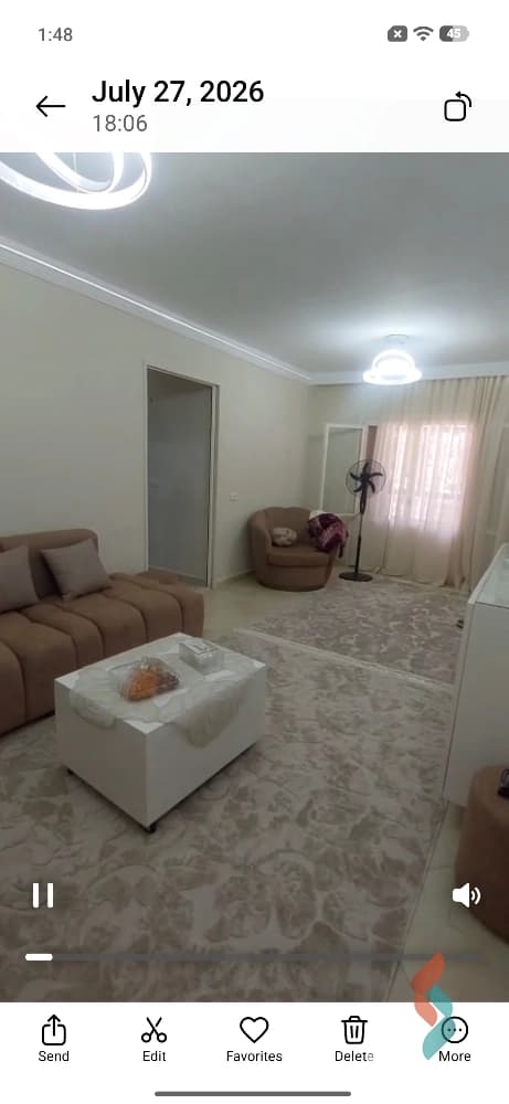 90-square-meter ground-floor apartment (rear-facing) for sale in Al-Banafsaj, Badr City; finished 90-square-meter ground-floor apartment (rear-facing) for sale in Al-Banafsaj, Badr City; finished