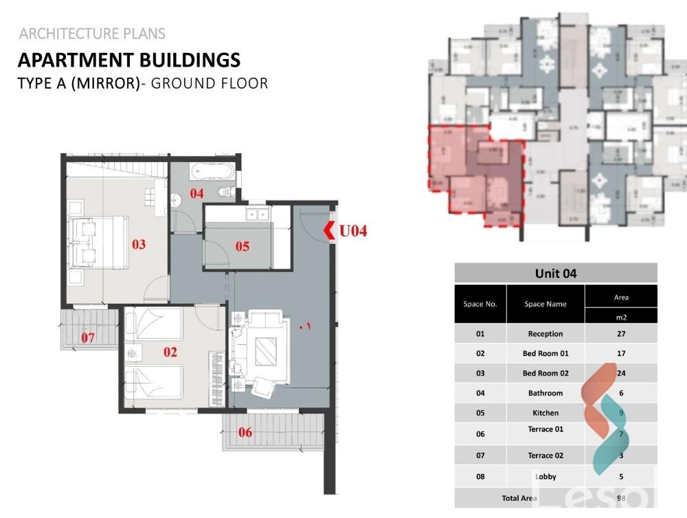 Apartment with garden for sale with an area 98 meters and 2 room in Badr City Cairo - Image 3