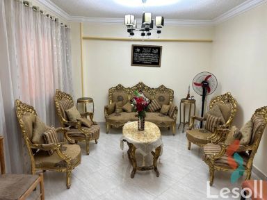 شقة للايجار الشهري بمساحة 115 متر و غرفتان في حدائق اكتوبر الجيزة