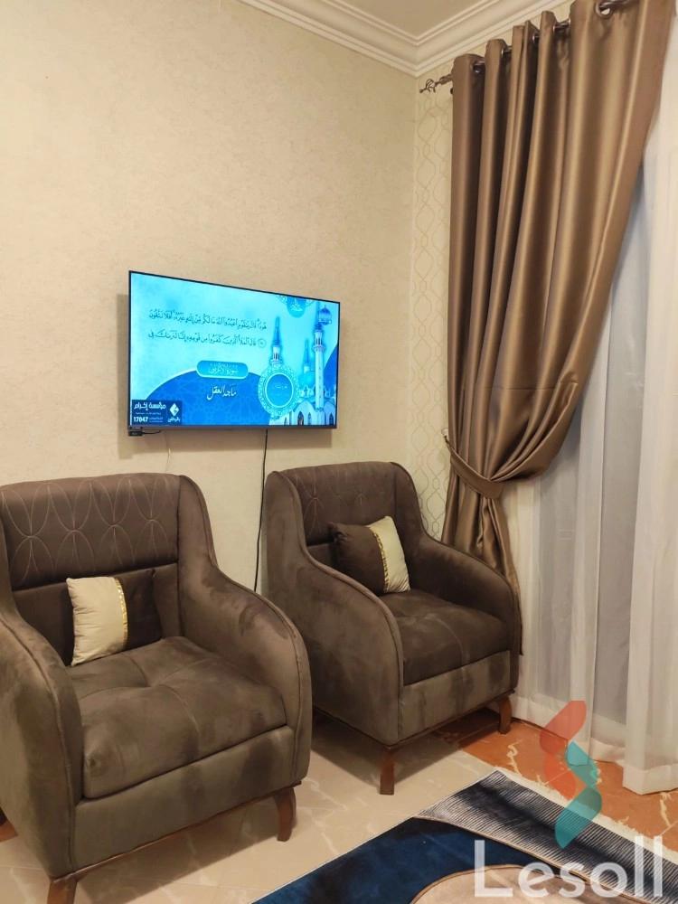 شقة للايجار الشهري بمساحة 120 متر و غرفتان في الشيخ زايد الجيزة - كل الصور