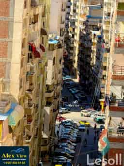 للبيع شقه الترا لوكس في العصافره بحري بفيو مفتوح بجوار فندق ورده العصافره