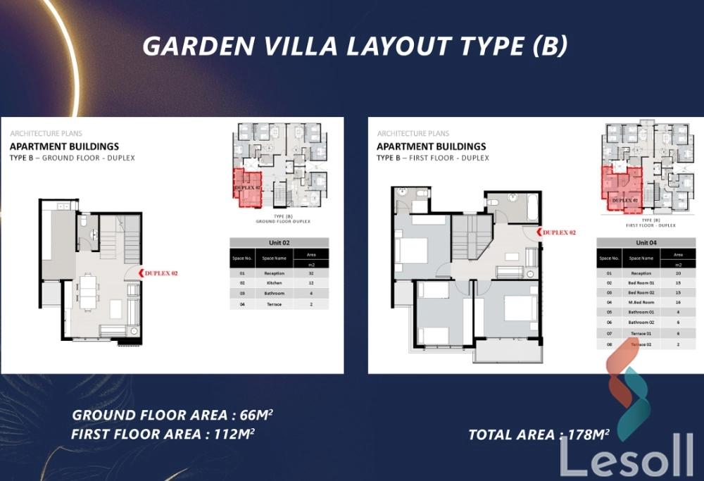 Duplex for sale with an area 178 meters and 3 rooms in Shorouk Cairo - Image 4
