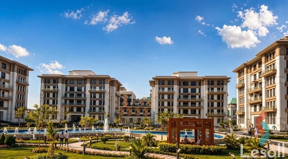 شقة استلام فوري متشطبه بالتكيفات في التجمع الخامس امام الجامعة الامريكية مباشرة - كل الصور