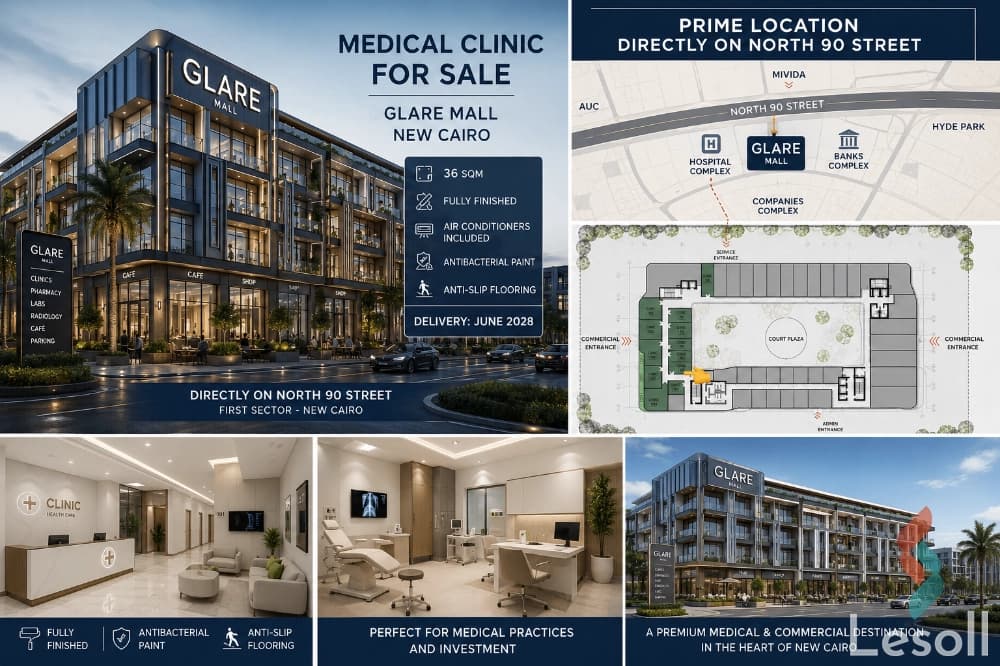 Own a premium clinic in Glare Mall, First Sector, directly on North 90 Street. - Image 4