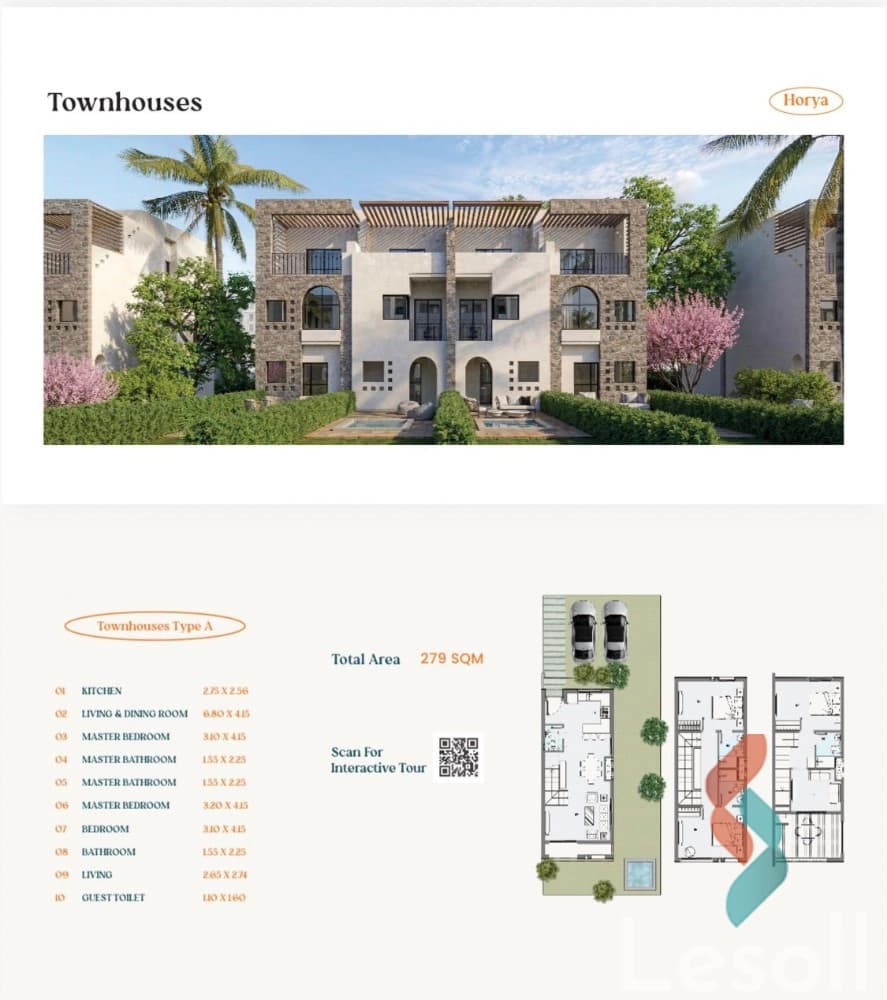 Townhouse for Sale in Sidi Heneish | North Coast | Finished. - Image 2