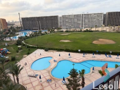 شالية للايجار اليومي بمساحة 120 متر و غرفتان في مارينا الاسكندرية